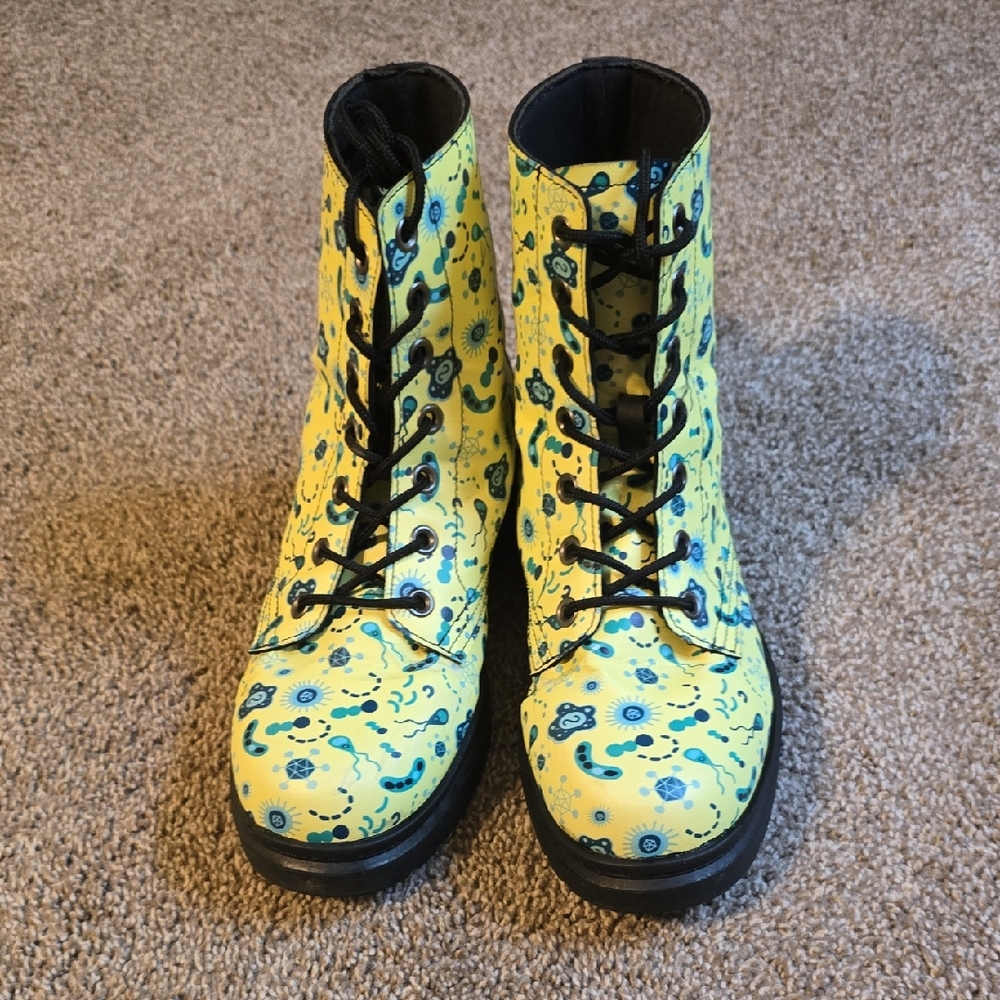 Groove Bags & Custom Kicks Microbiology, Patterned Women's Boots